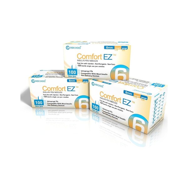 Clever Choice Comfort EZ Pen Needles, 32G × 6 mm